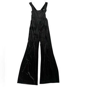 Women's Show Me Your Mumu Black Velvet Judy Jumpsuit M